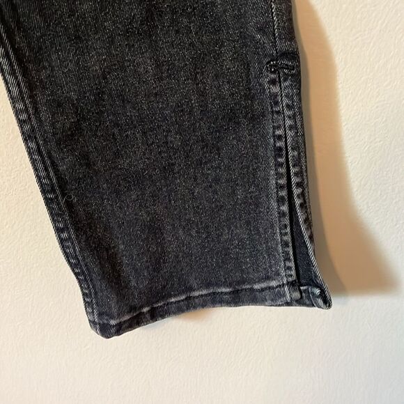New! ZARA The Skinny with Split Hem Ash black Jeans Size 4 - Picture 7 of 16